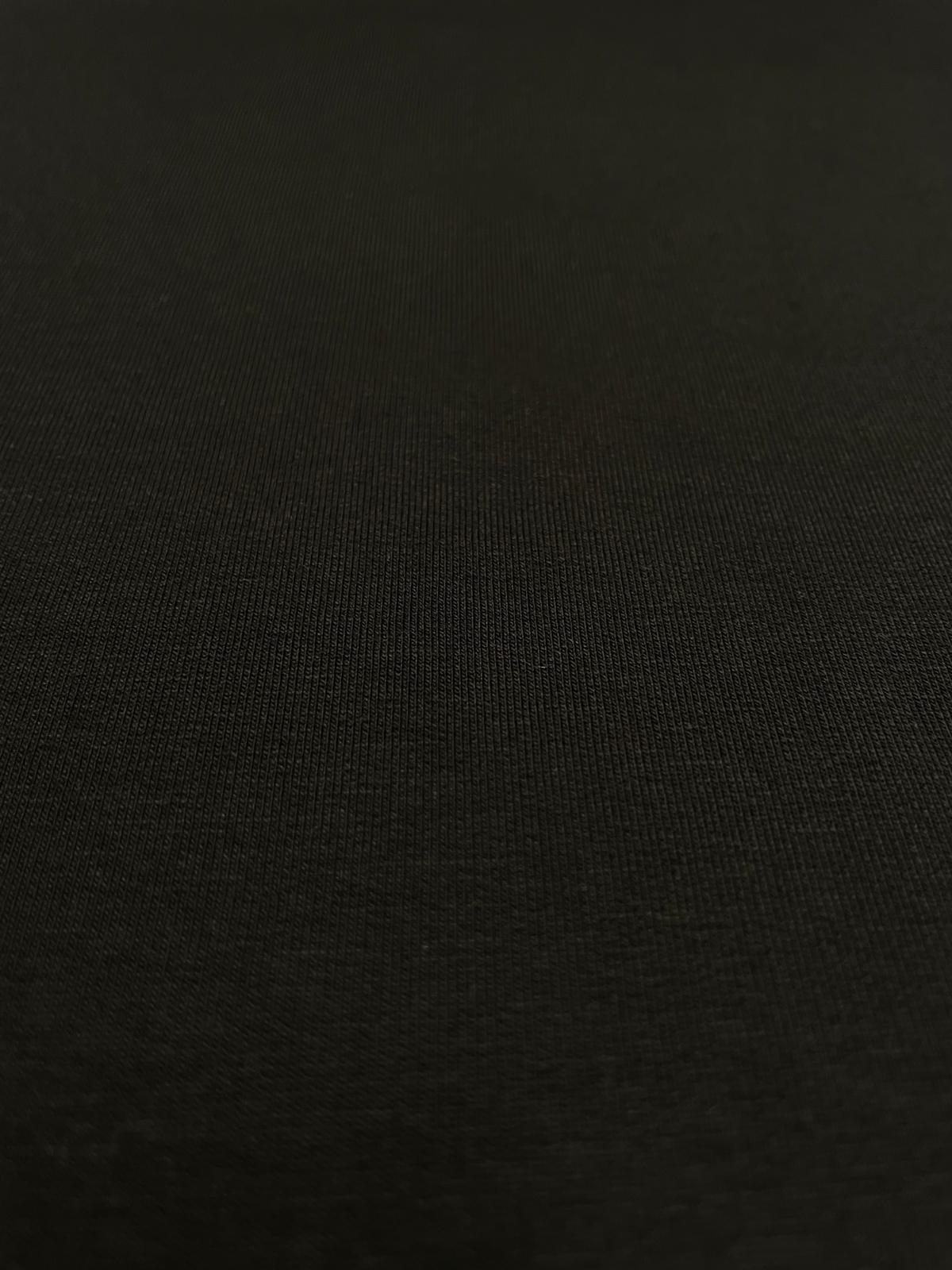 Bio French Terry (Sommersweat) uni schwarz